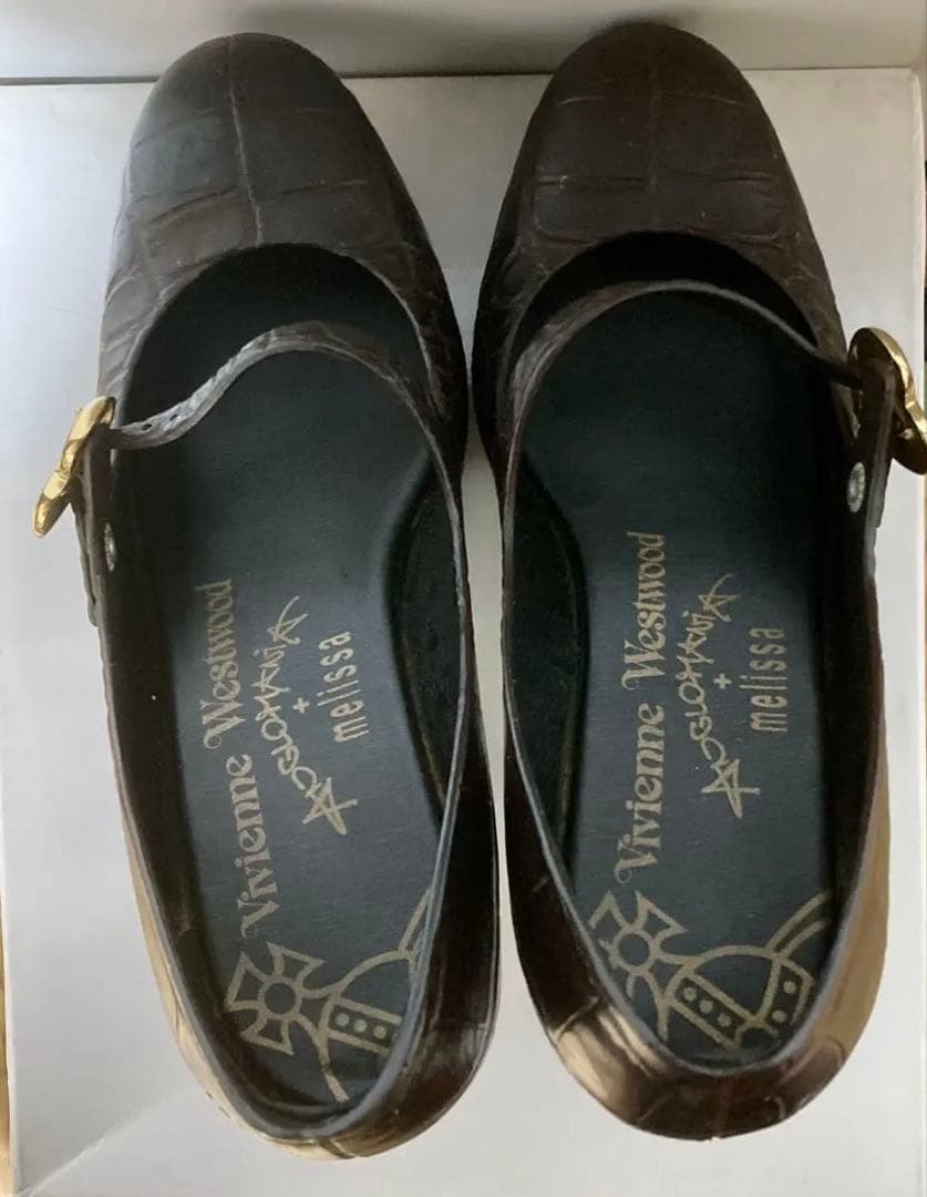 Vivienne Westwood ×メリッサ　クロコ調ハイヒール　23.5cm