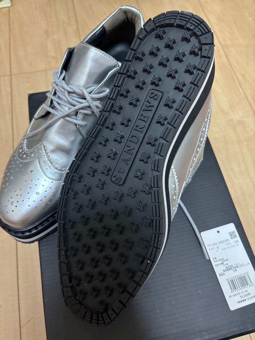 S. ANDREWS ゴルフシューズ 24.0cm シルバー