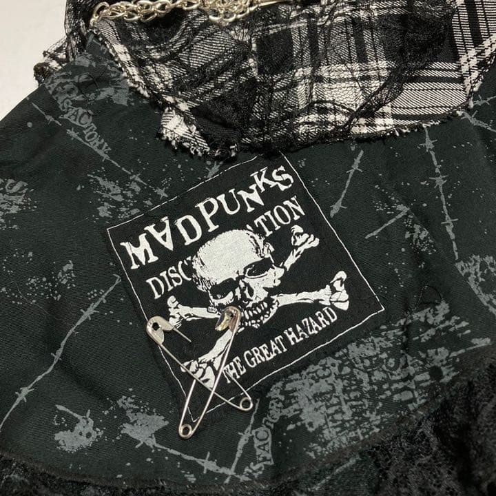 MAD GIRL スカート MAD PUNKS 新品 パンク 安全ピン チェーン - メルカリ