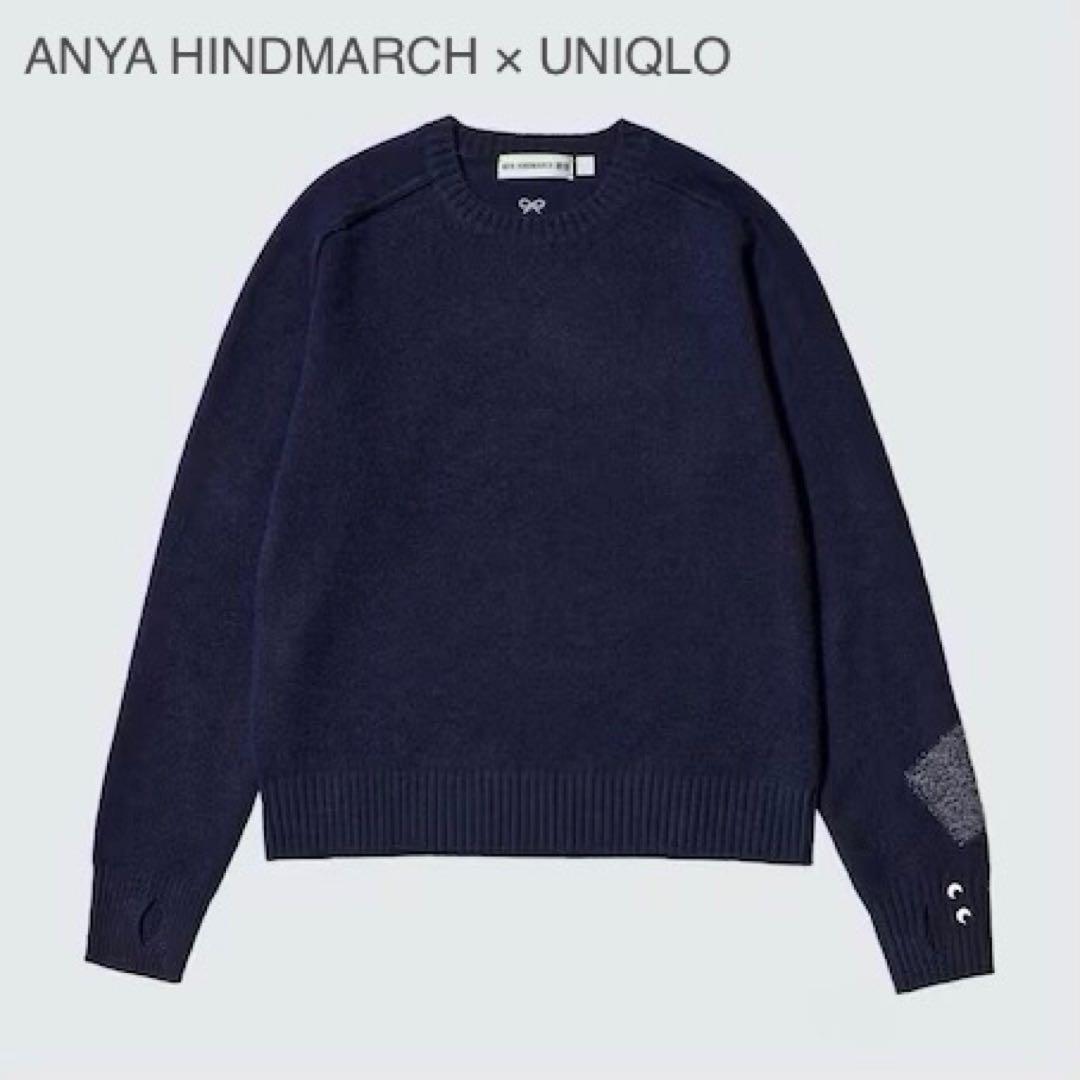 美品 アニヤハインドマーチ × ユニクロ カシミヤ100% ニット セーター