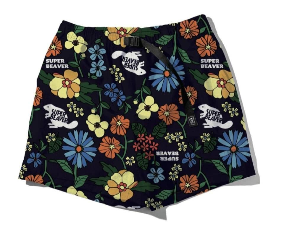 スーパービーバー KiU SUPER BEAVER ハーフパンツ Lサイズ 花柄
