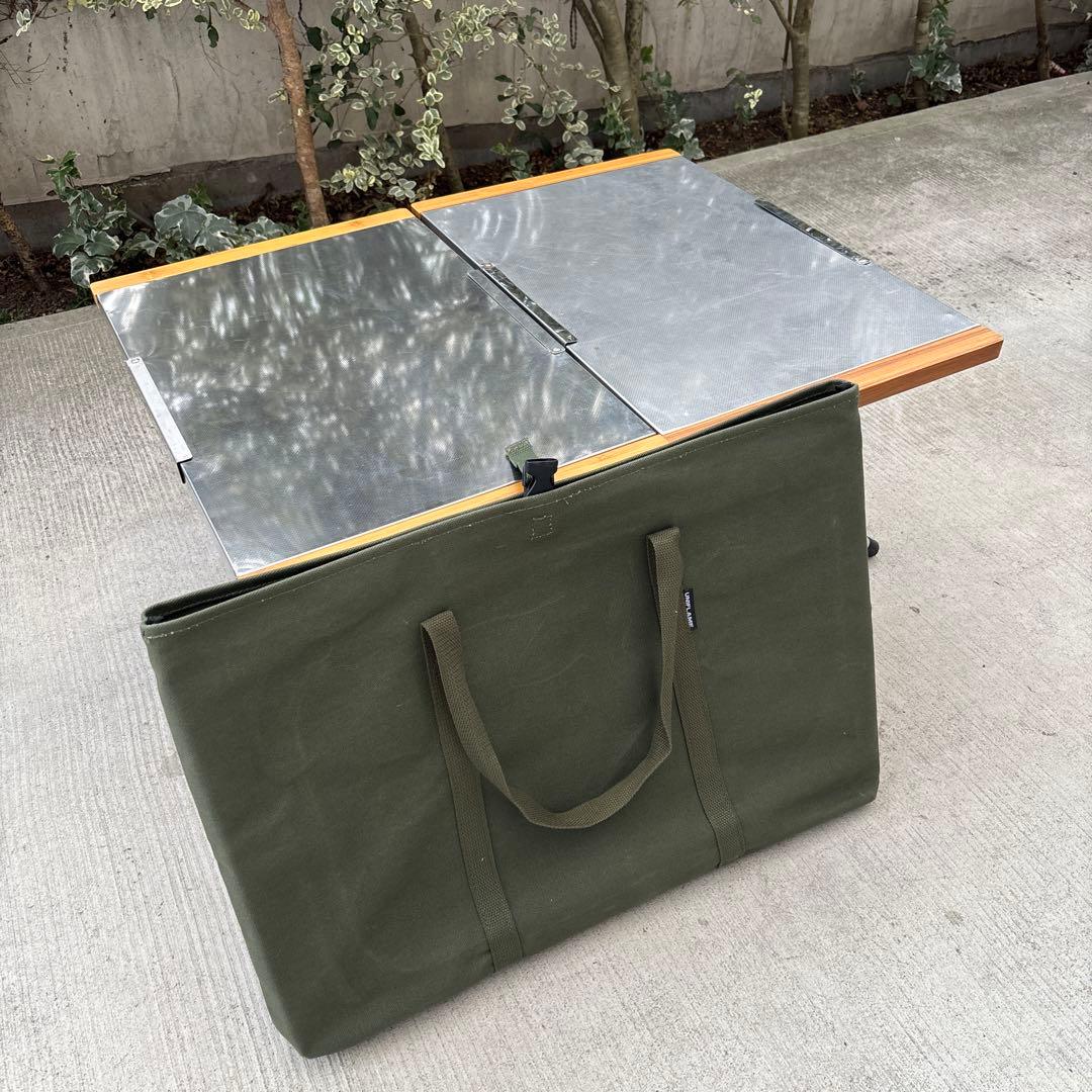 ユニフレーム　UNIFLAME 焚き火テーブル ラージトート　テーブル2枚付き UNIFLAME ユニフレーム 焚き火テーブルラージ トートモスグリーン