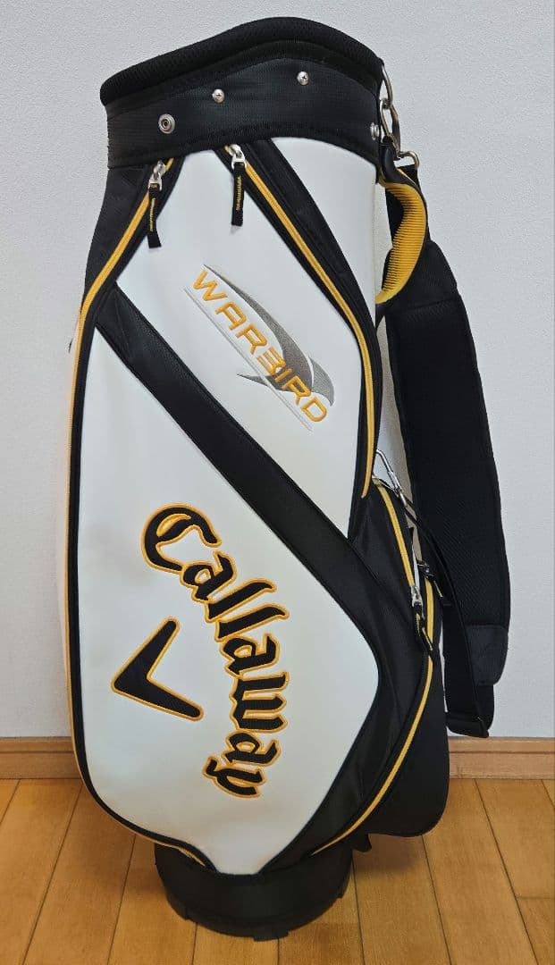 美品 Callaway WARBIRD キャディバッグ 5分割 ホワイト Callaway（キャロウェイ） スポーツ 25 JM カート キャディバッグ