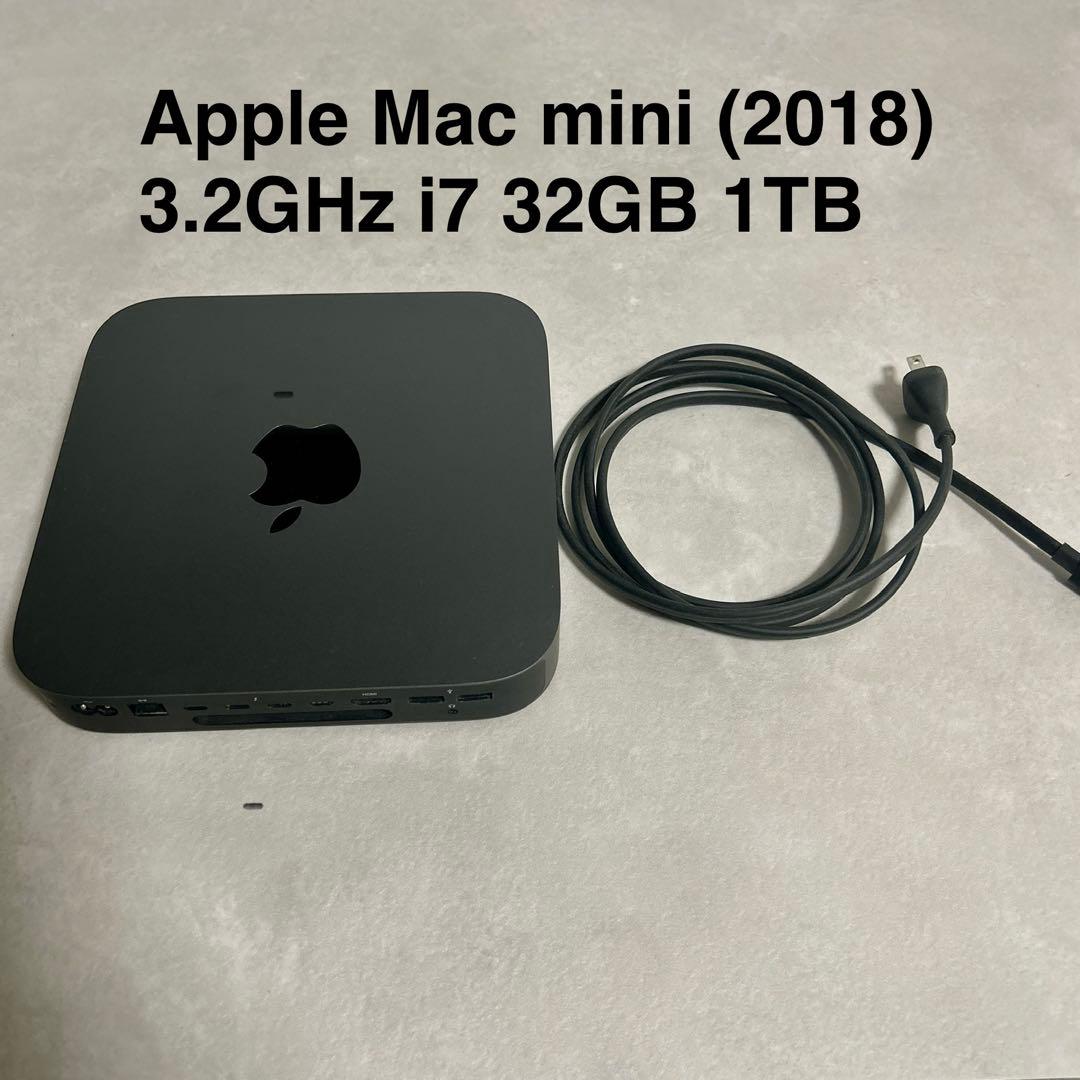 Macデスクトップ Apple Mac mini (2018) 3.2GHz i7 32GB 1TB