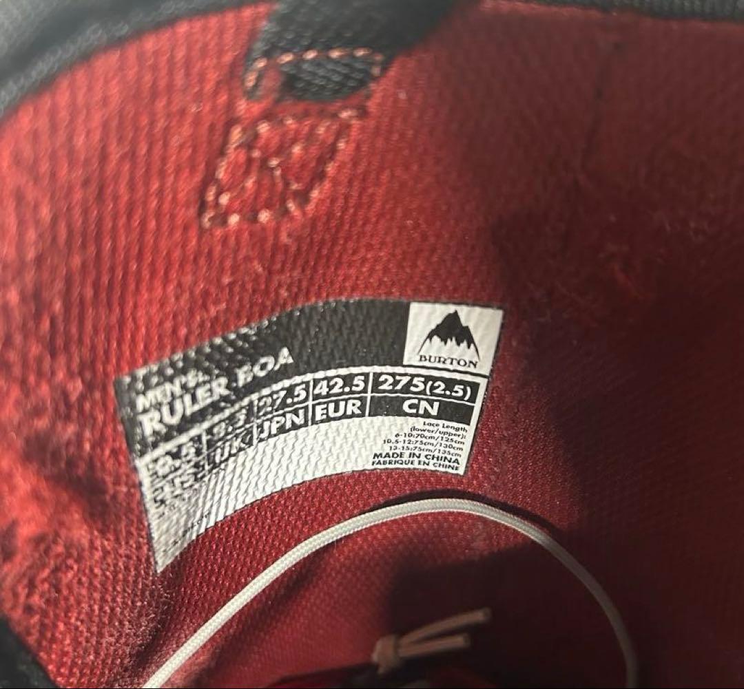 18-19モデル BURTON RULER BOA 27.5cm