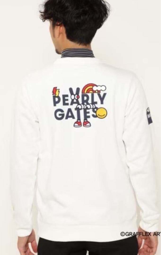 新品 正規品 パーリーゲイツ どうしちゃったPGスウェット 紺 サイズ4 M