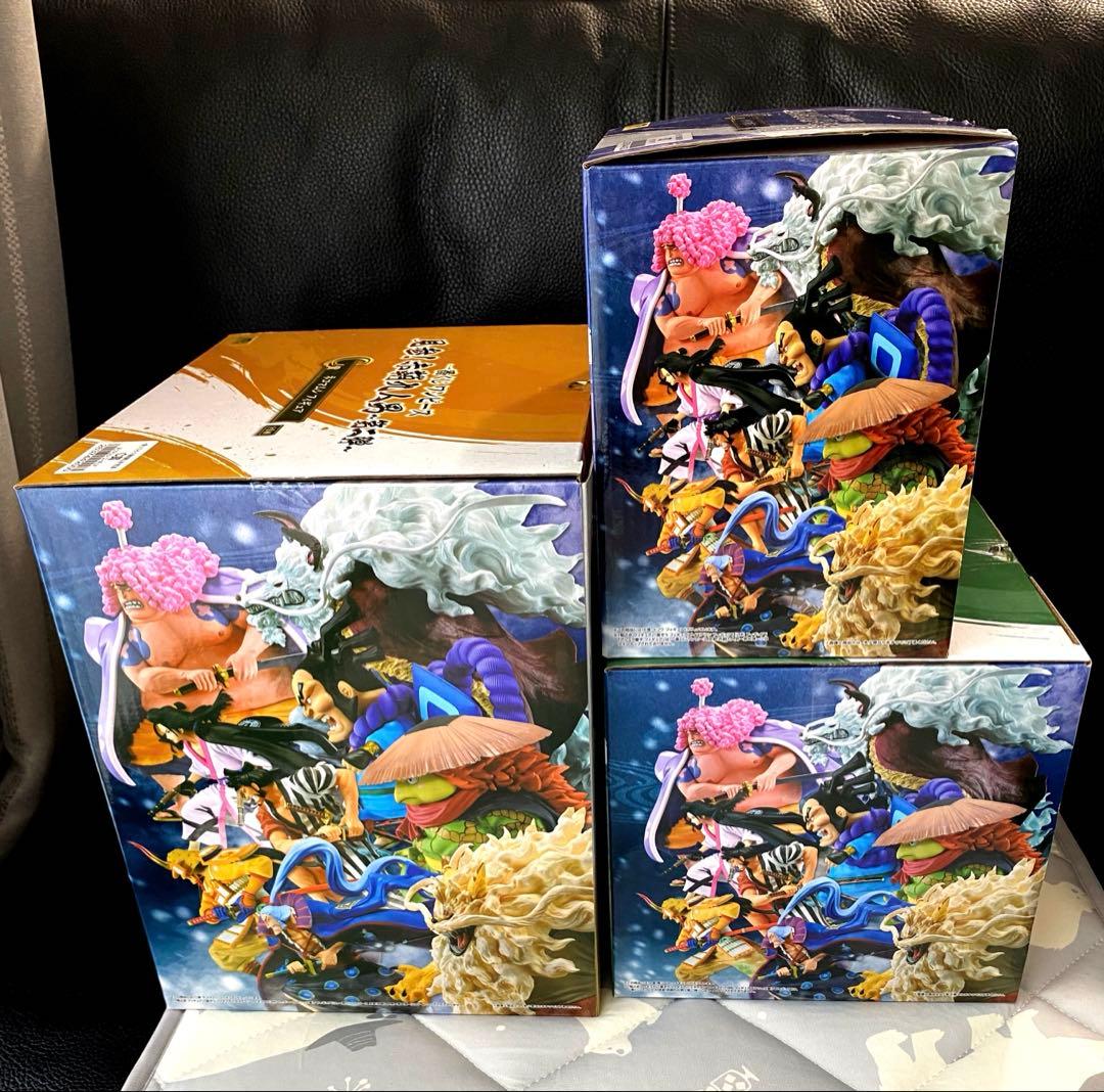 ワンピース　一番くじ　第二弾/見参! 赤鞘九人男　3体フィギュアセット