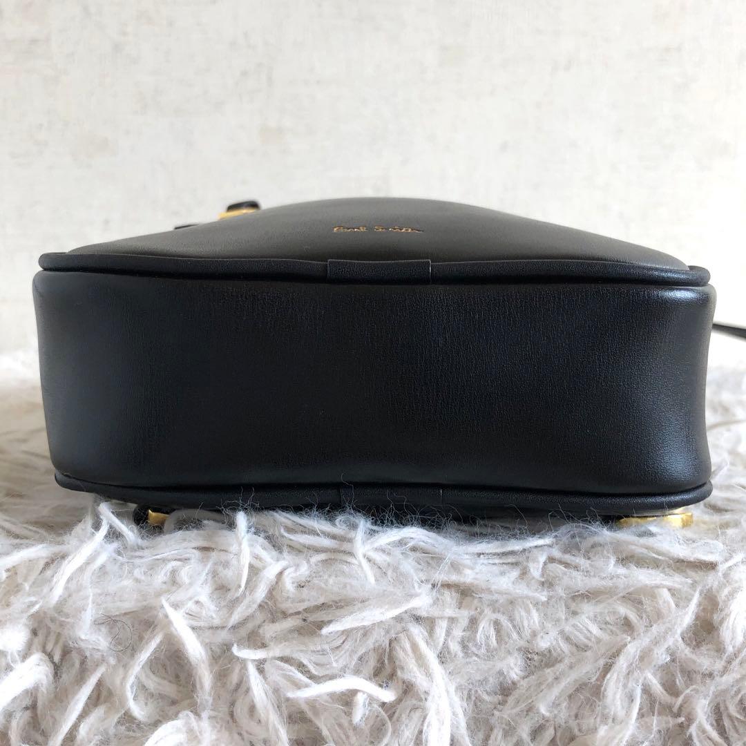 極美品】ポールスミス ボディバッグ ショルダーバッグ 黒 本革