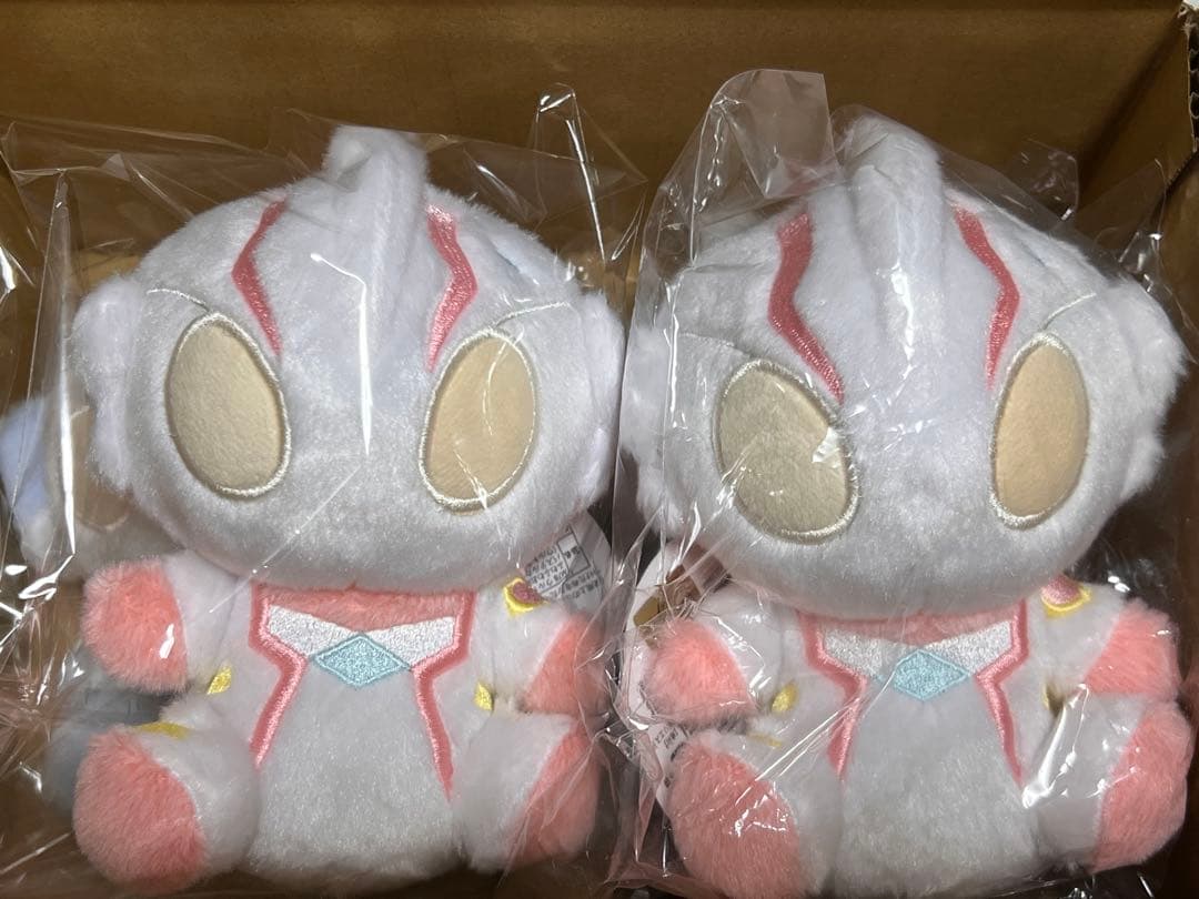 ウさんルトラマン パステル ふわふわお座りぬいぐるみ メビウス ヒカリ 各2点