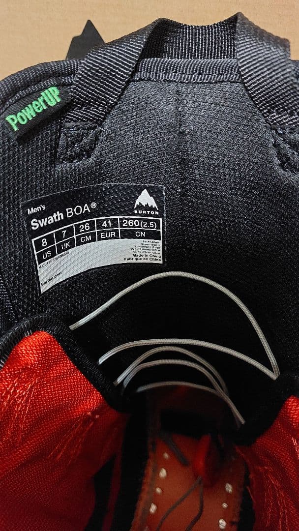 24-25 メンズBurton swathスワスBOA 26.0cm 保証書付き