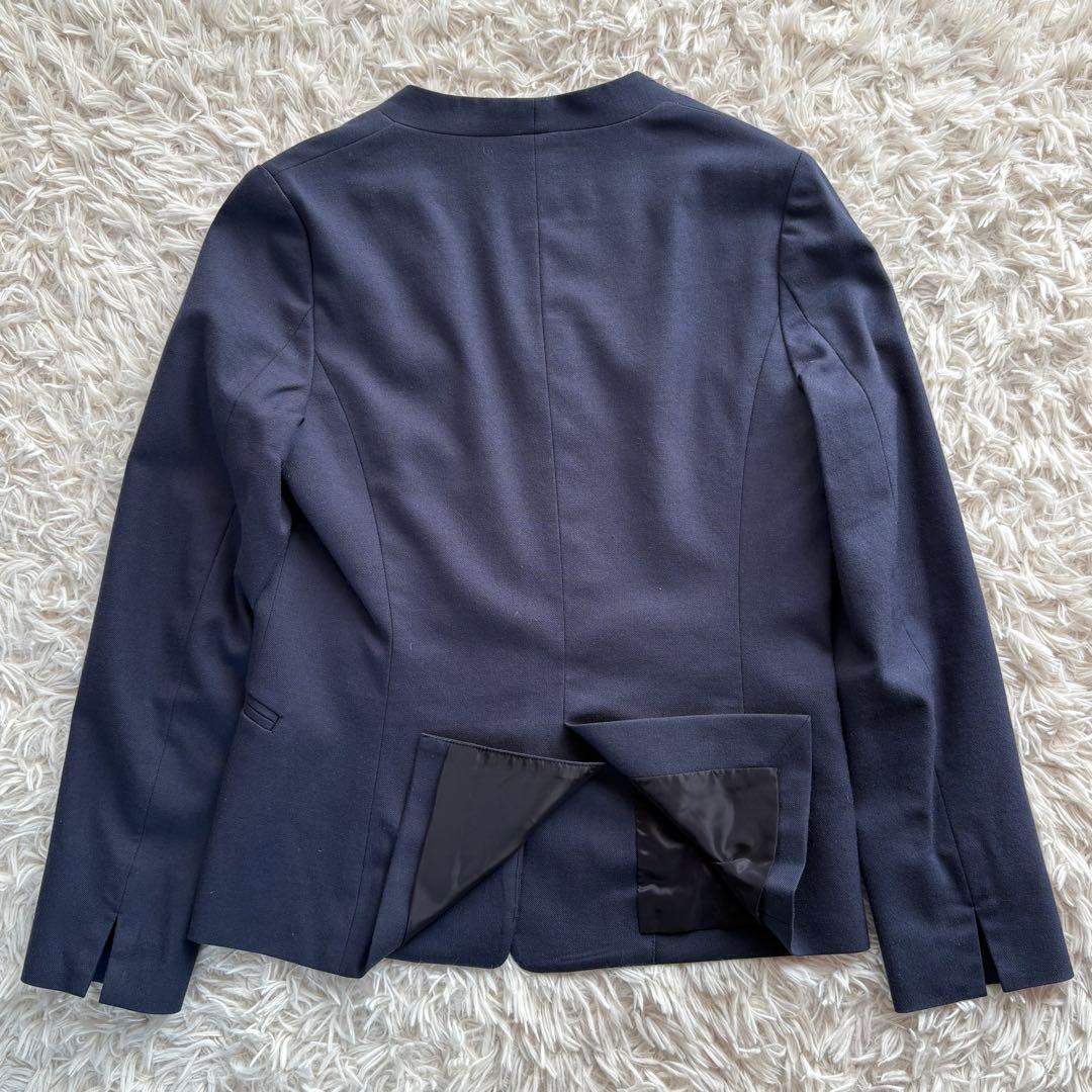 グリーンレーベルリラクシング サキソニー パンツセットアップ 濃紺 上