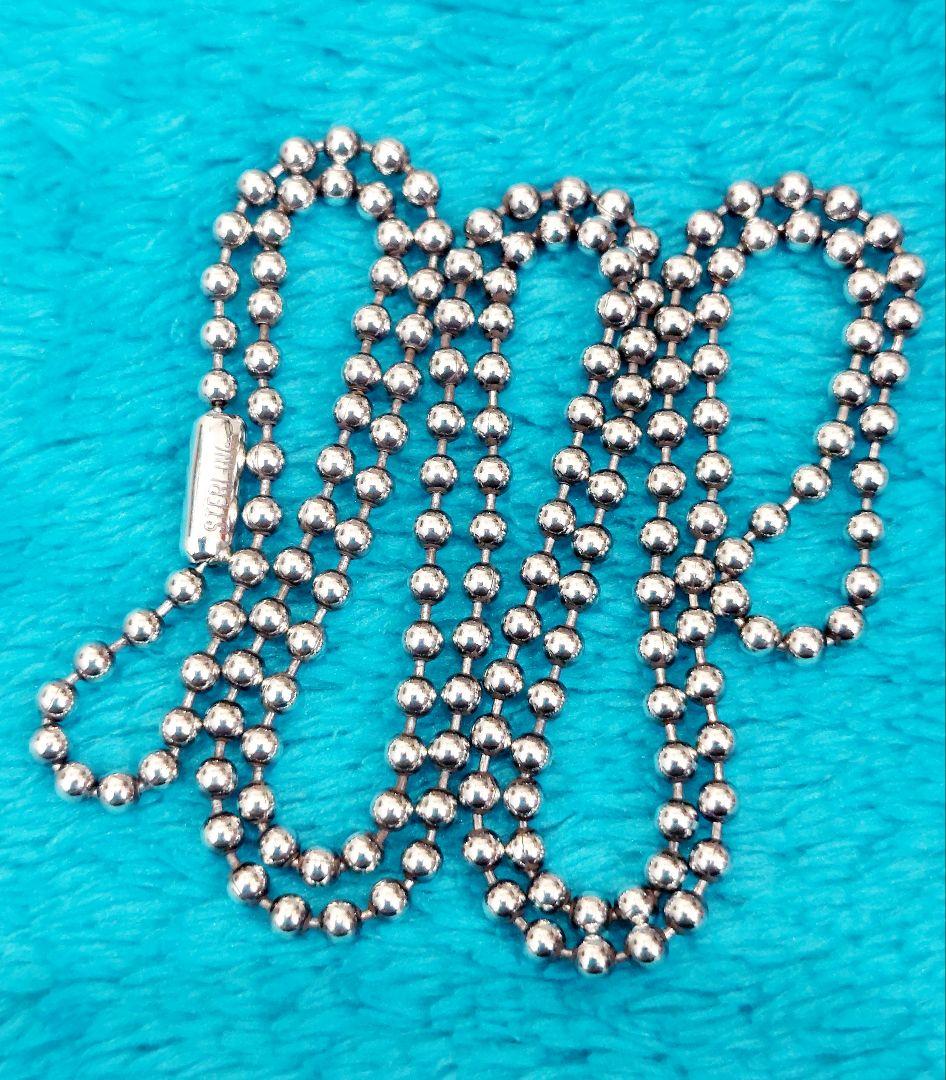 初期\"STERLING\"刻印 59.5cm クロムハーツ 純正ボールチェーン ①