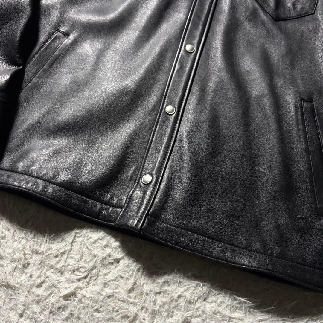 ベ*!様 極美品□schott レザージャケット 羊革 ラムレザー ブラック L