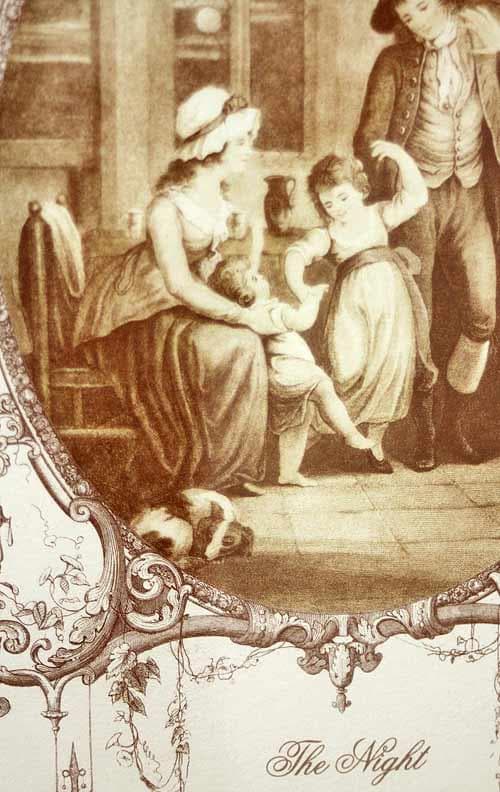 イタリア 額絵 貴族柄 ゴールドリーフ ローズ アンティーク FAL-15-1