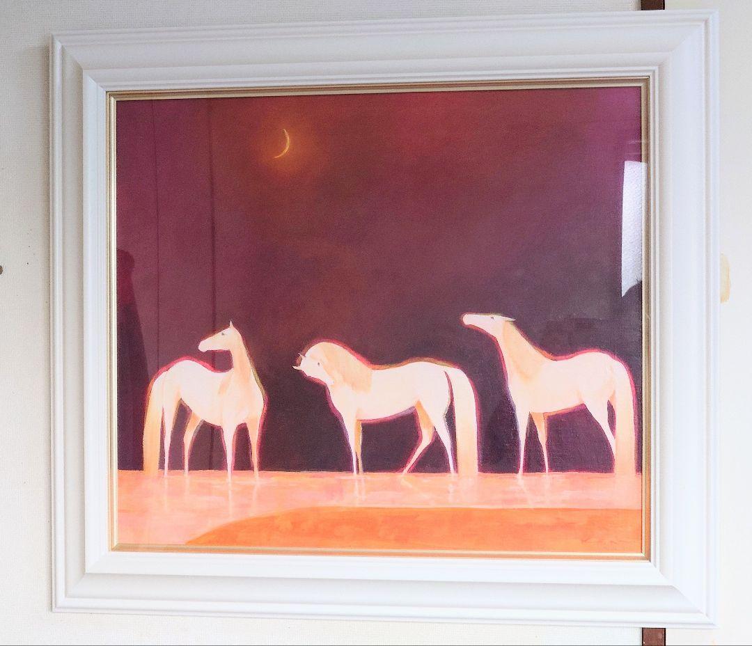 特価【真作保証、百貨店購入】10号、 油彩画、長門和恵