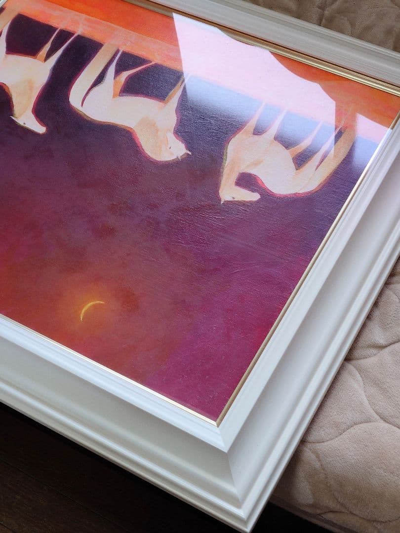 特価【真作保証、百貨店購入】10号、 油彩画、長門和恵