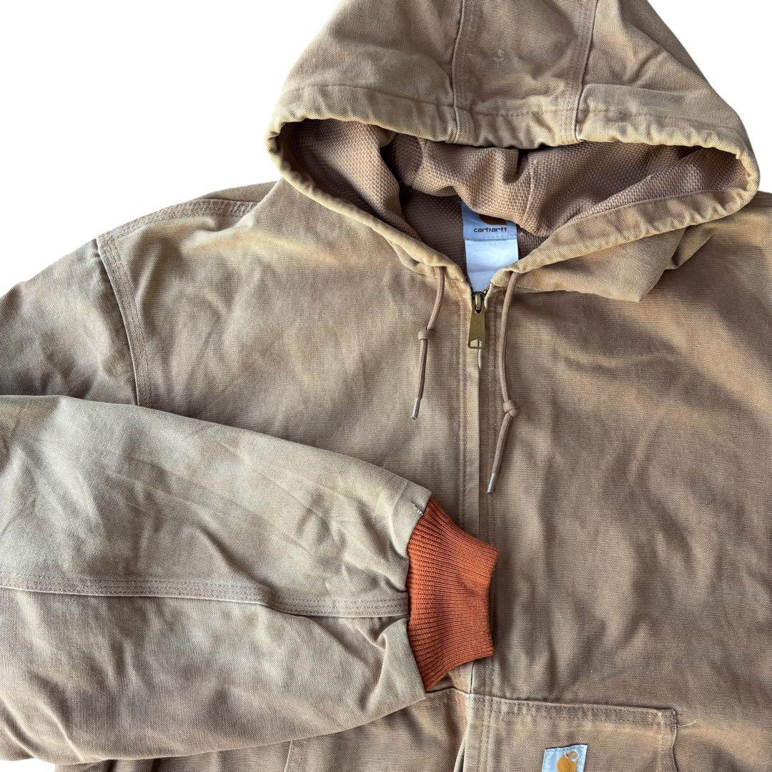 90s Carhartt アクティブジャケット オレンジリブ 希少 USA製 - メルカリ