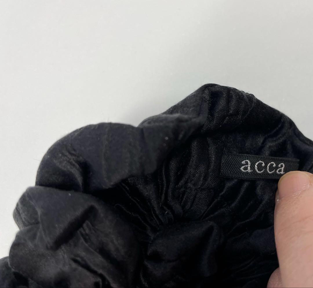 ♡*す様 週末限定 acca 黒 シュシュ ビジュー