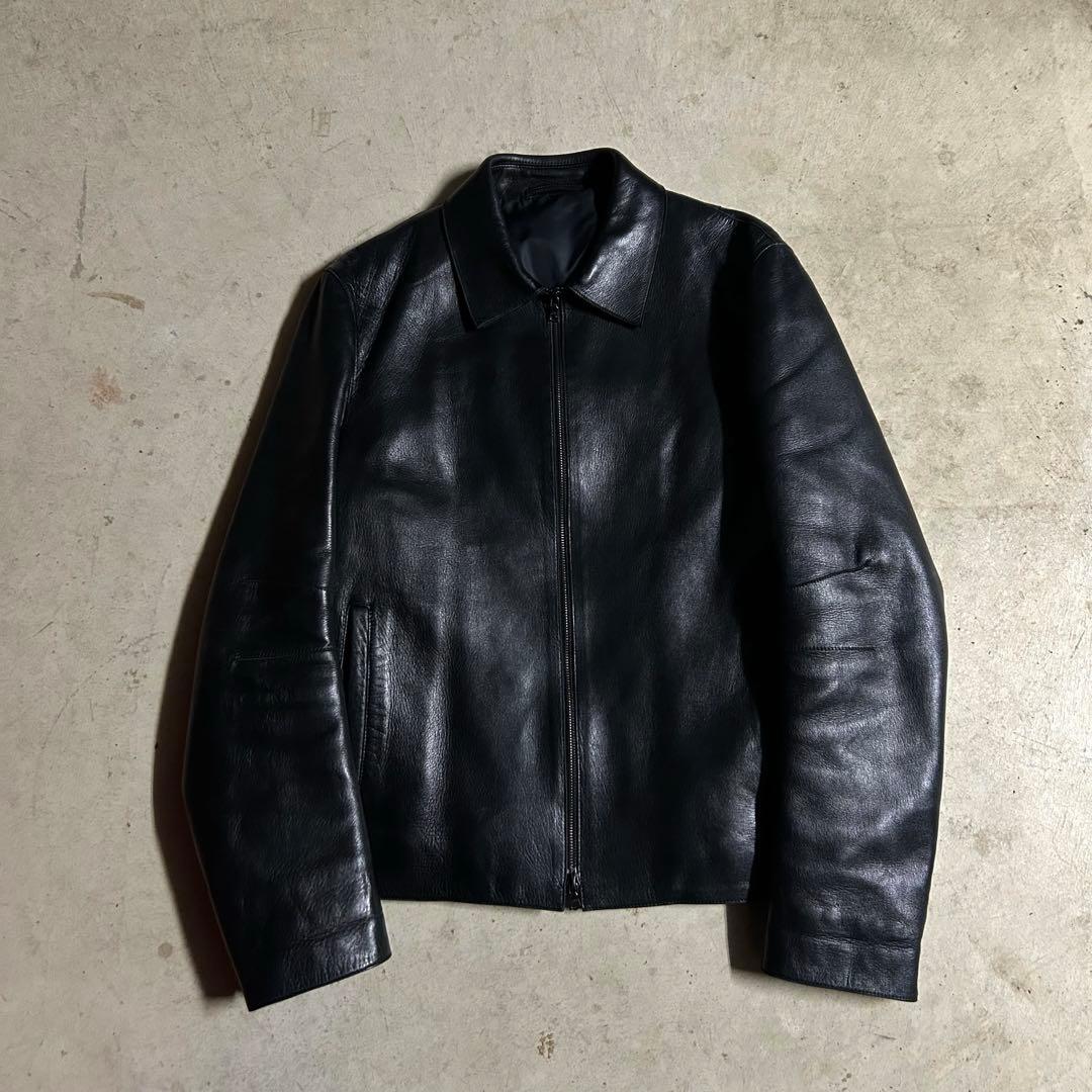 00aw Neil barrett lamb leather jacket