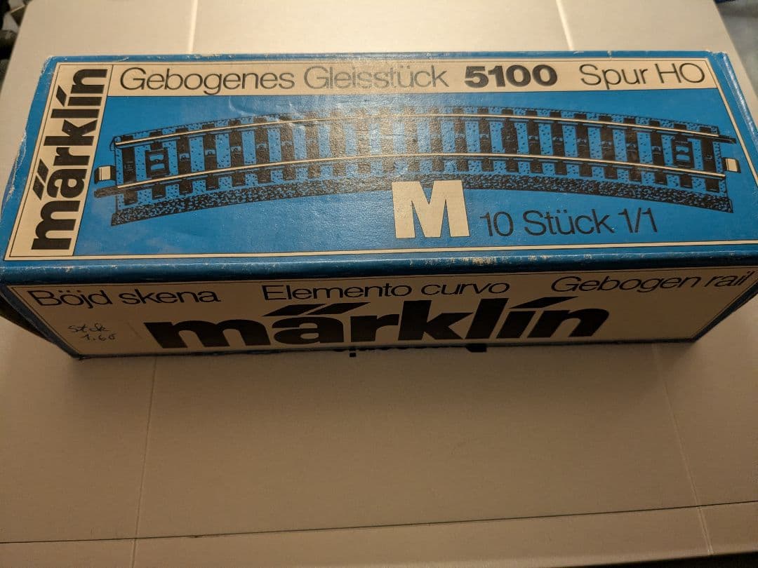 HOゲージ メルクリン蒸気機関車 24 058 レール一箱付き