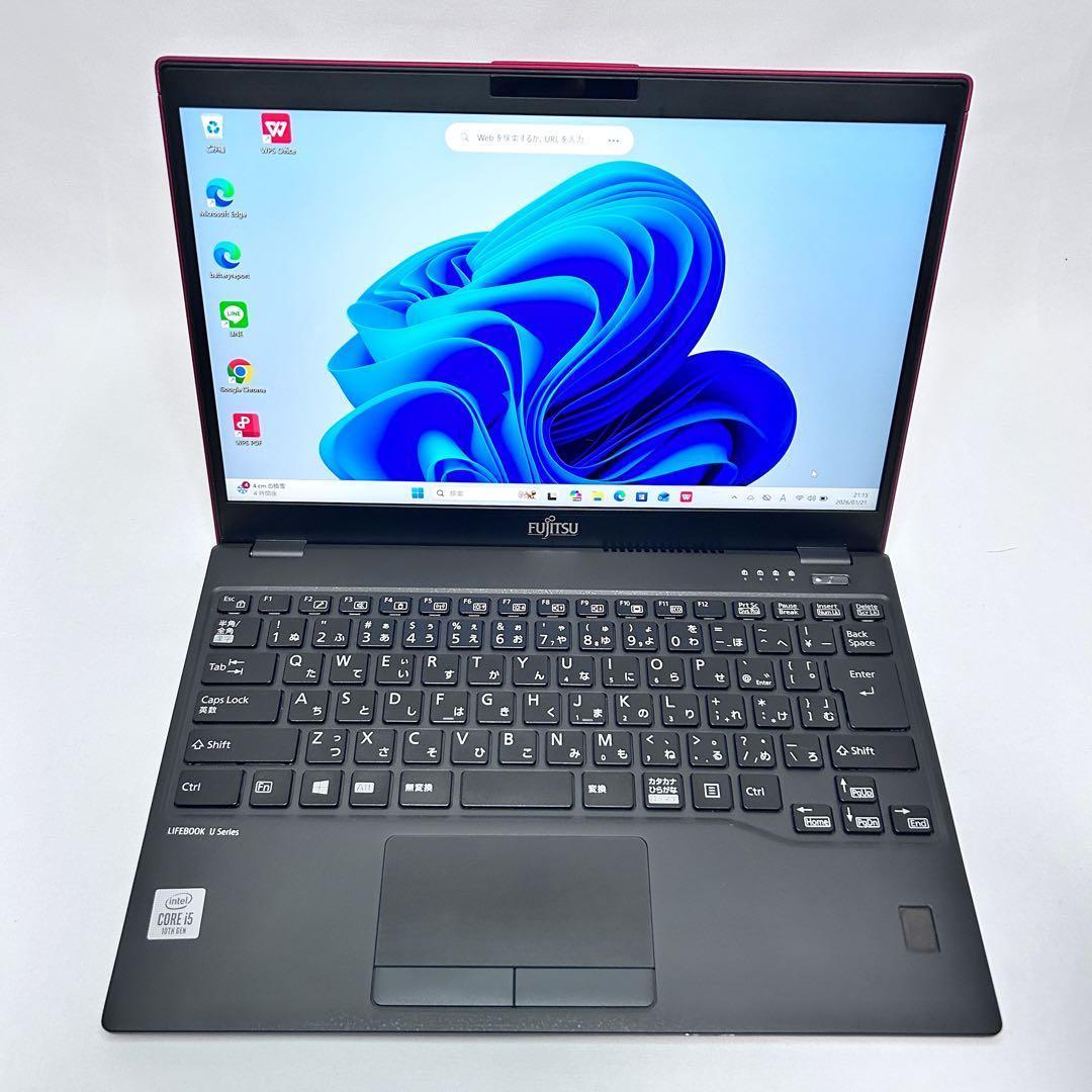 バッテリー極上・レア赤】LIFEBOOK ｜第10世代i5・高速SSD - メルカリ
