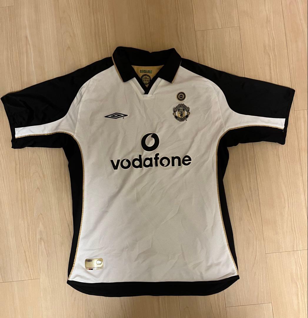 正規品　マンチェスターユナイテッド　100周年　アンブロユニ Lサイズ マンチェスター・ユナイテッド 01/02 100周年記念 ユニフォーム