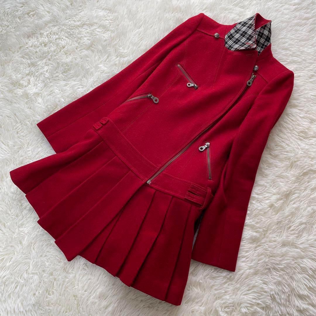 ✨️美品 バーバリーブルーレーベル ライダース ロングコート ノバ