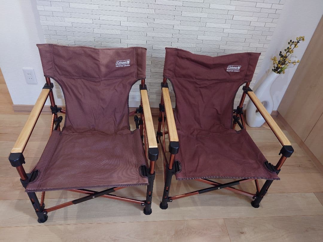 コールマン　マスターシリーズ ３ウェイキャンバスデッキチェア 2脚セット 新品 コールマン マスターシリーズ 折りたたみ 3ウェイキャンバス