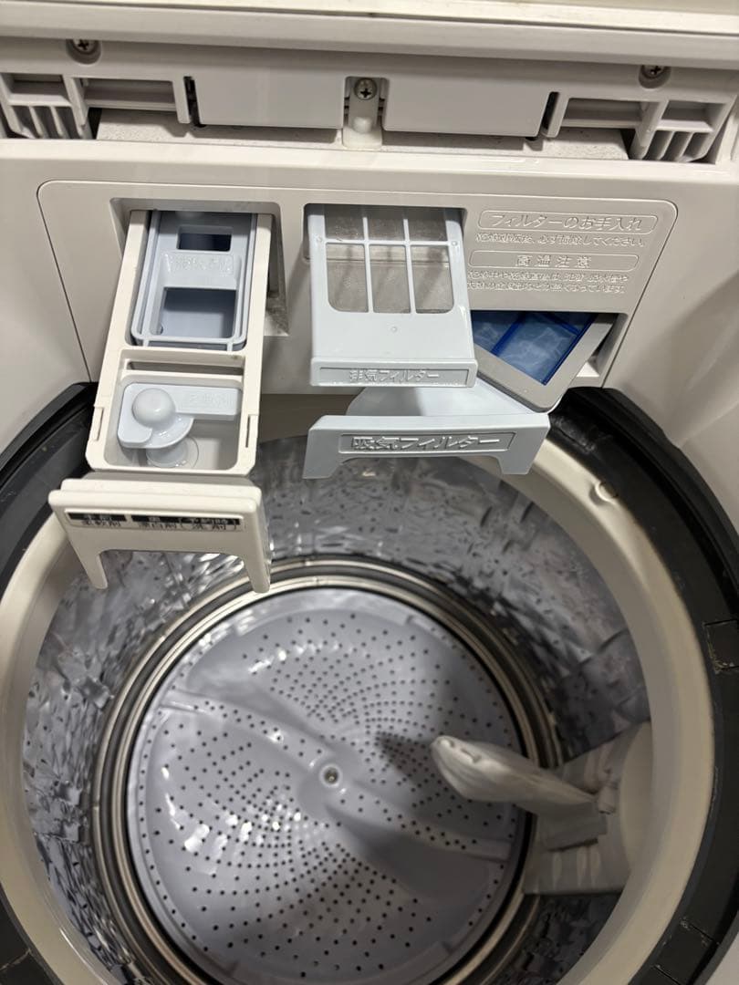 SHARP 縦型洗濯機 ES-TX8E-W 8.0kg 2021年製