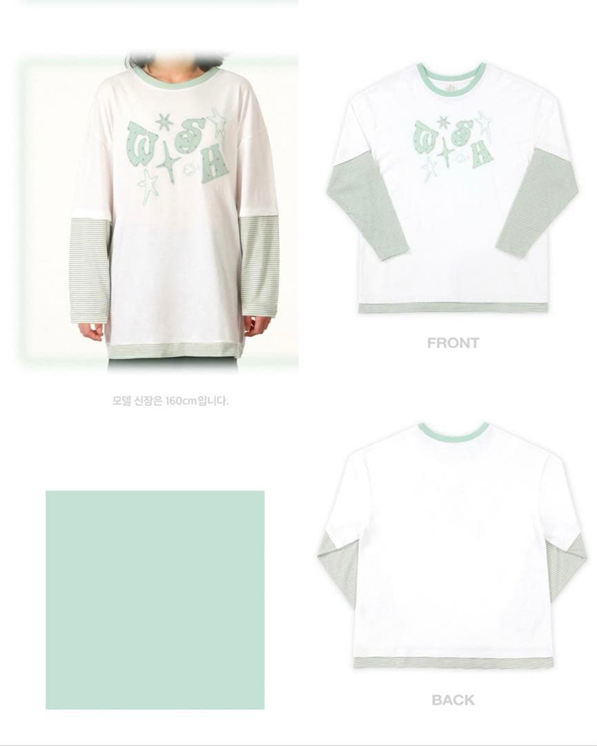 ツアーロンT トレカ付 nct wish ジェヒ layered t-shirt