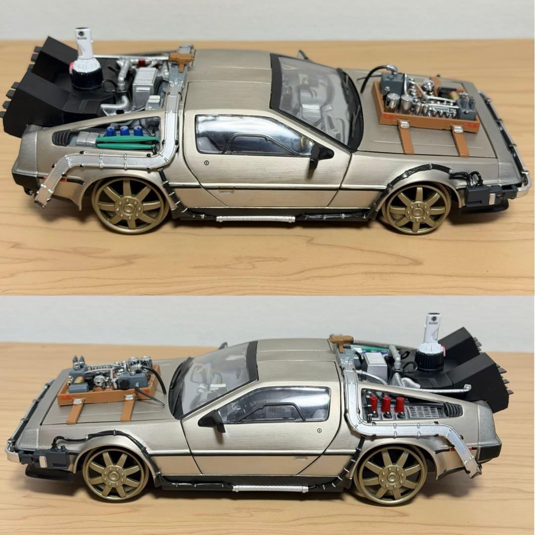 【レア】1/18 デロリアン⭐︎サンスター⭐︎バック・トゥ・ザ・フューチャー 3