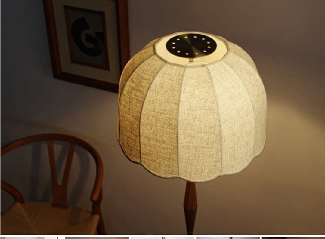 華金カップル フロア ライト 北欧 リゼット スタンド スカラップ