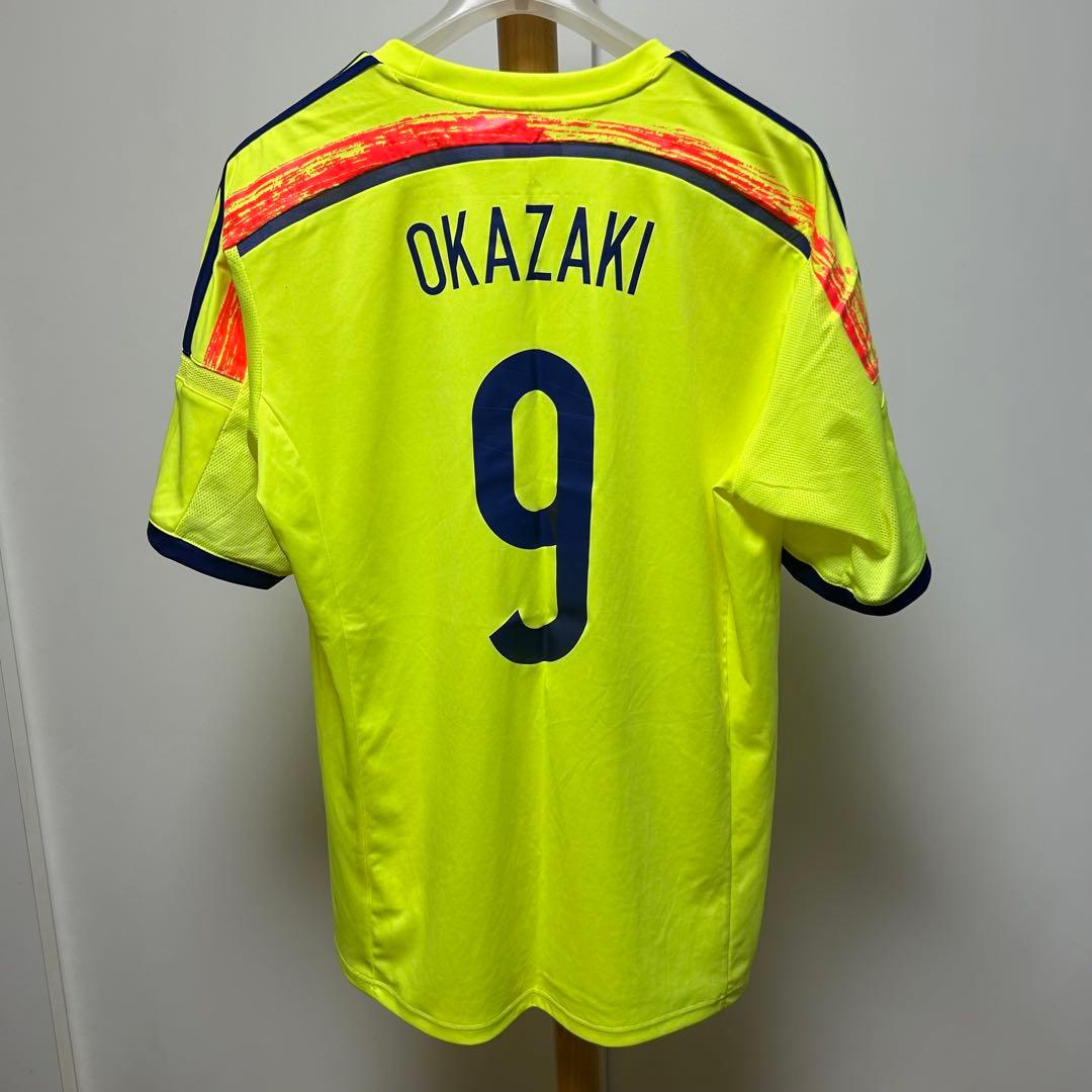 adidas　アディダス　サッカー日本代表　岡崎慎司　9番 2XL ユニフォーム adidas 日本代表 2011 アジアカップ Winnerジャージー半袖