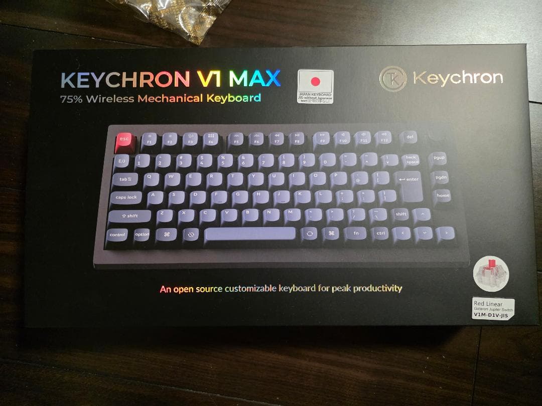 Keychron V1 Max (日本語配列) 赤軸 Keychron V1 MAX QMK/VIA ワイヤレスカスタム・メカニカルキーボード