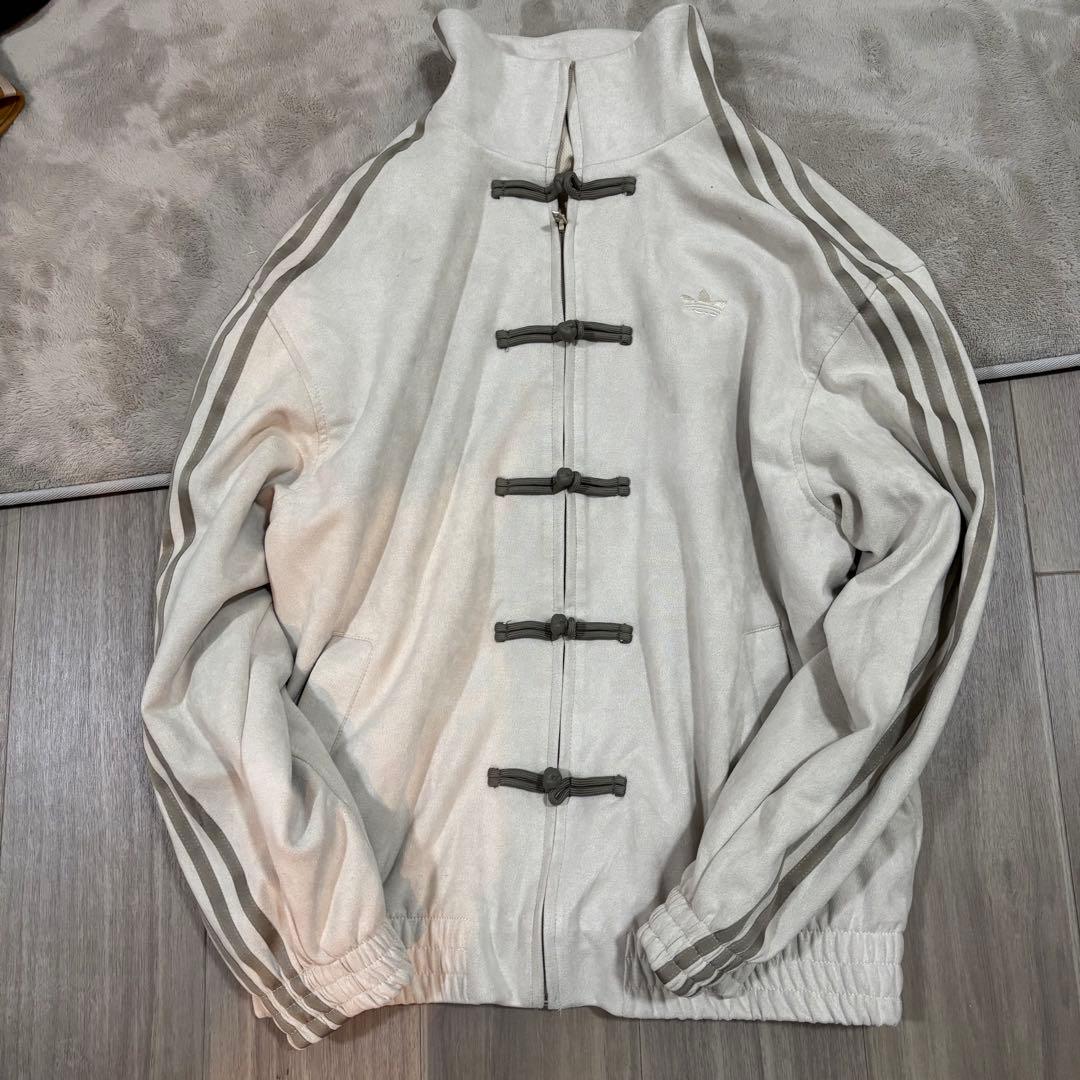 adidas アディダス 中国限定 巳年チャイナトラックジャケット ホワイト Adidas XXLサイズ 中国限定 巳年チャイナトラックジャケット ホワイト