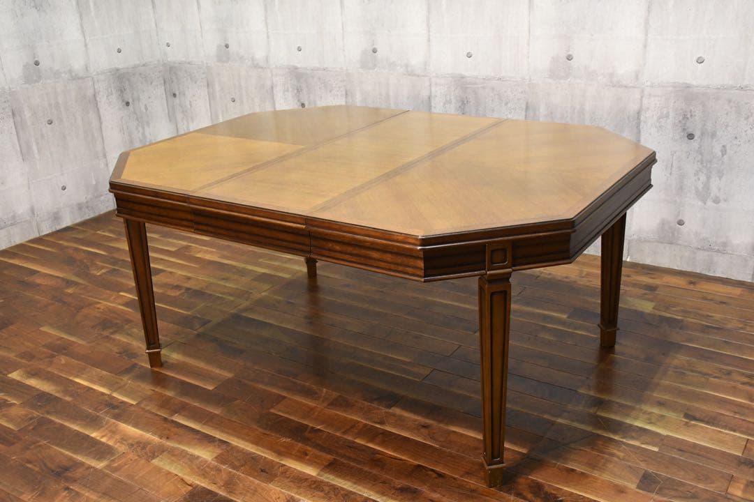 昇降式 ダイニングテーブル 丸角 ダークブラウン 長方形 ニトリ 昇降