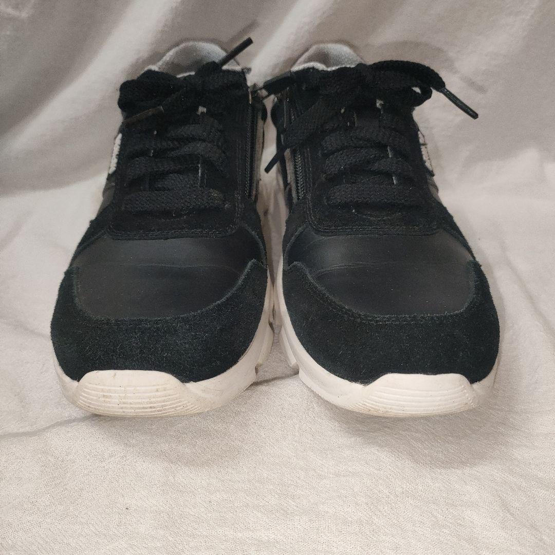 BENESU ブラック スニーカー ジップ ベネシュ 24cm 矯正靴 - メルカリ