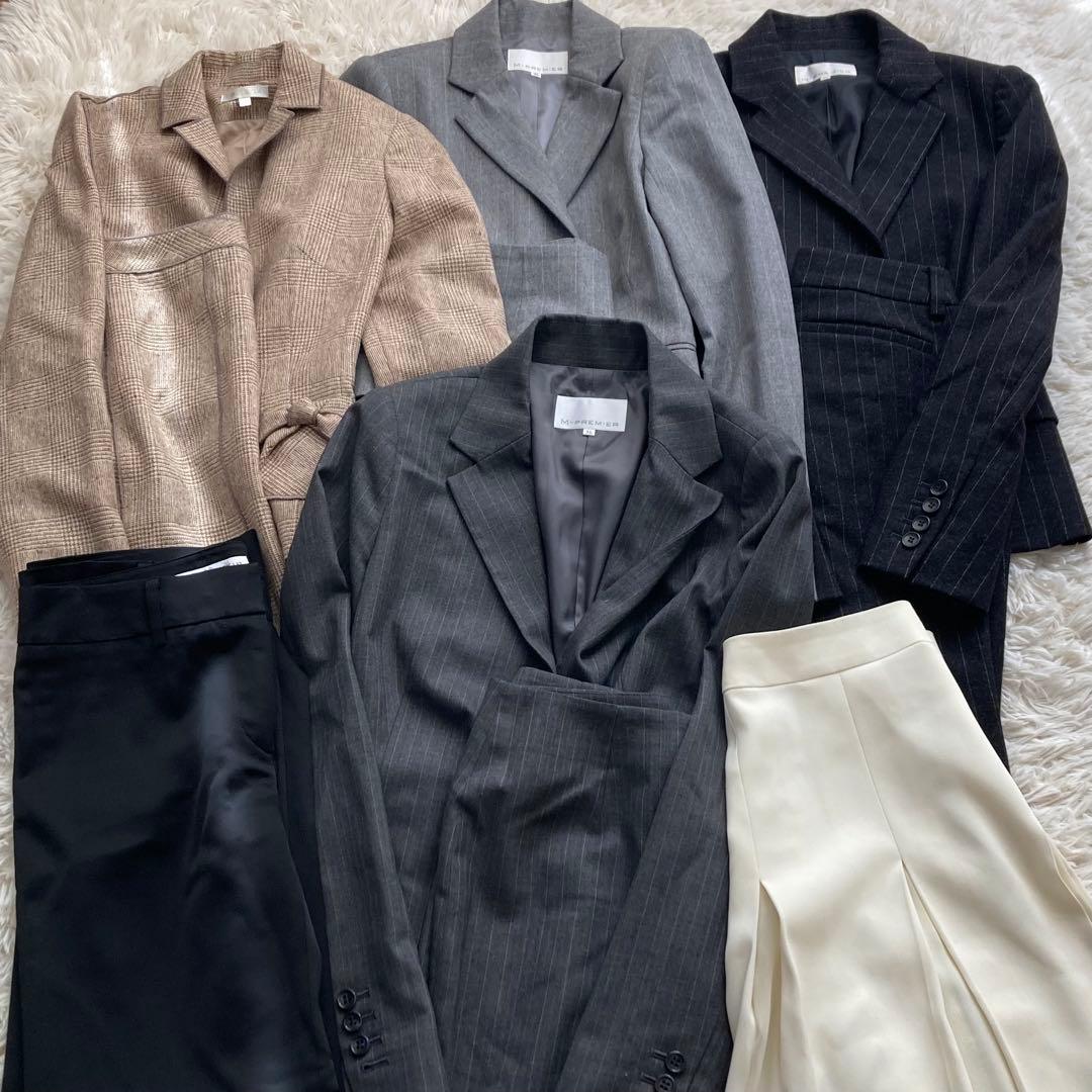 スーツ４着パンツスカート　セット　まとめ　エムプルミエ　パンツスーツ ニッセン（nissen） 爆買 スーツ 4点セット レディース パンツスーツ