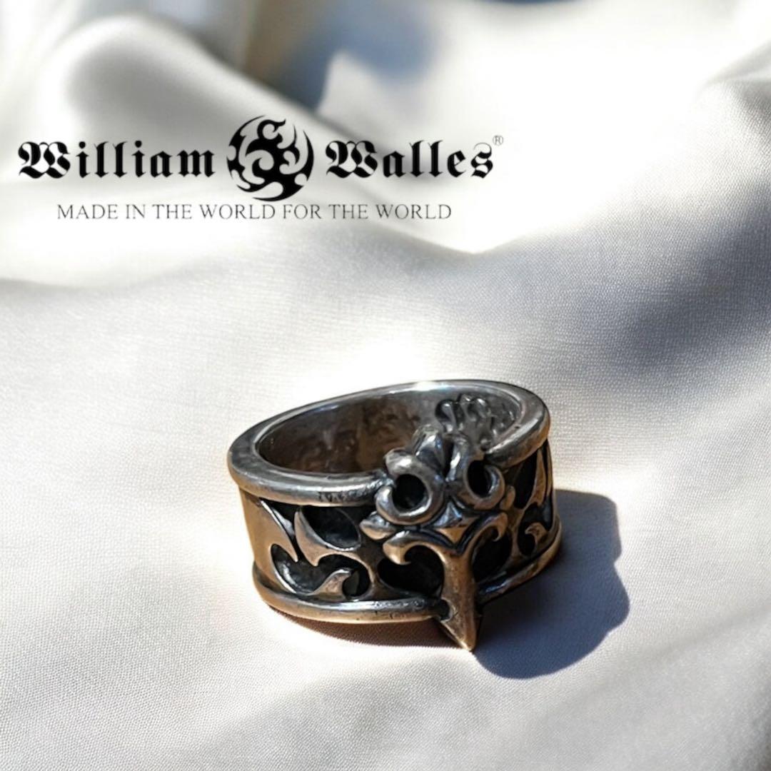 WilliamWalles ウィリアムウォレス クロス リング WILLIAM WALLES 重厚感のあるシルバーとクロスの透かしがシンプルな