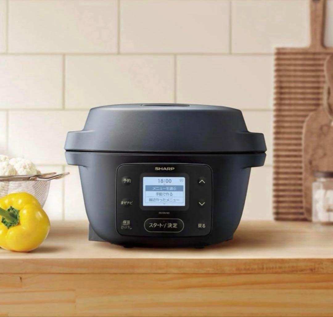 SHARP KN-MN16H-B ブラック 調理器具 SHARP 水なし自動調理鍋[ヘルシオ ホットクック] 1.6Lタイプ KN-MN16H
