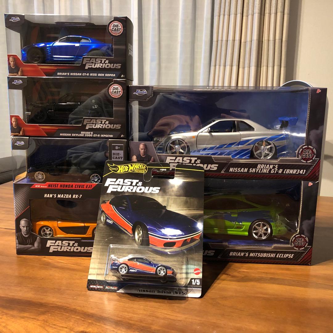 【美品】Fast & Furious ワイルドスピード　Jadatoys社 6台 Jada JADATOYS 1/32 ワイルドスピード ミニカー 6台アソートセット