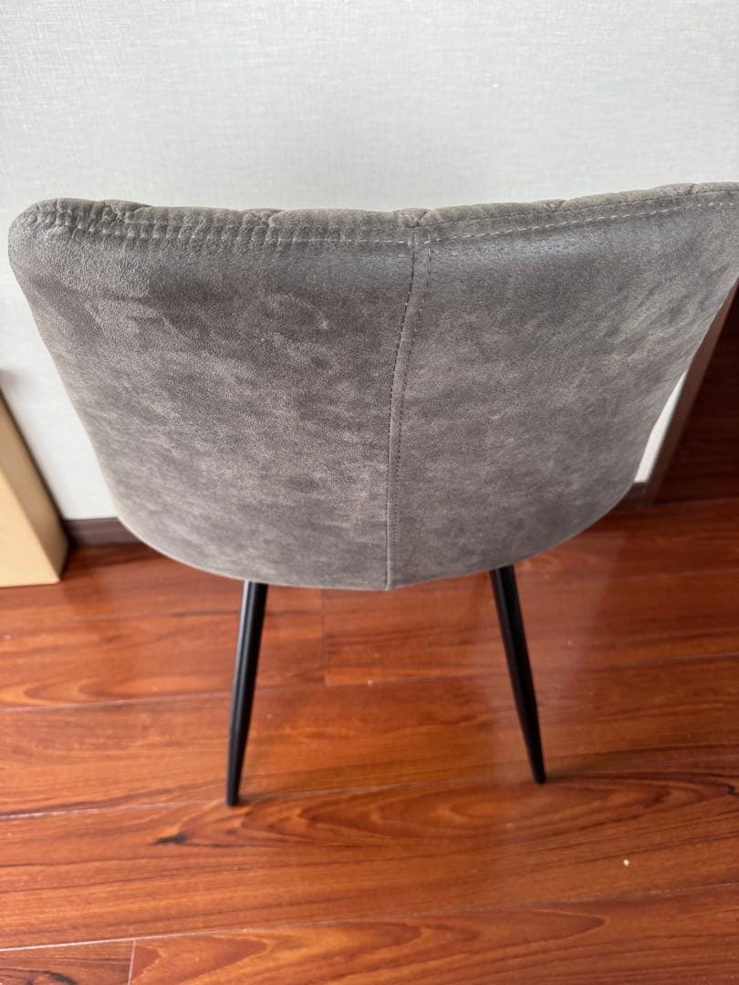 r様専用4脚セットNOCE グレー ダイヤモンドキルティングチェア