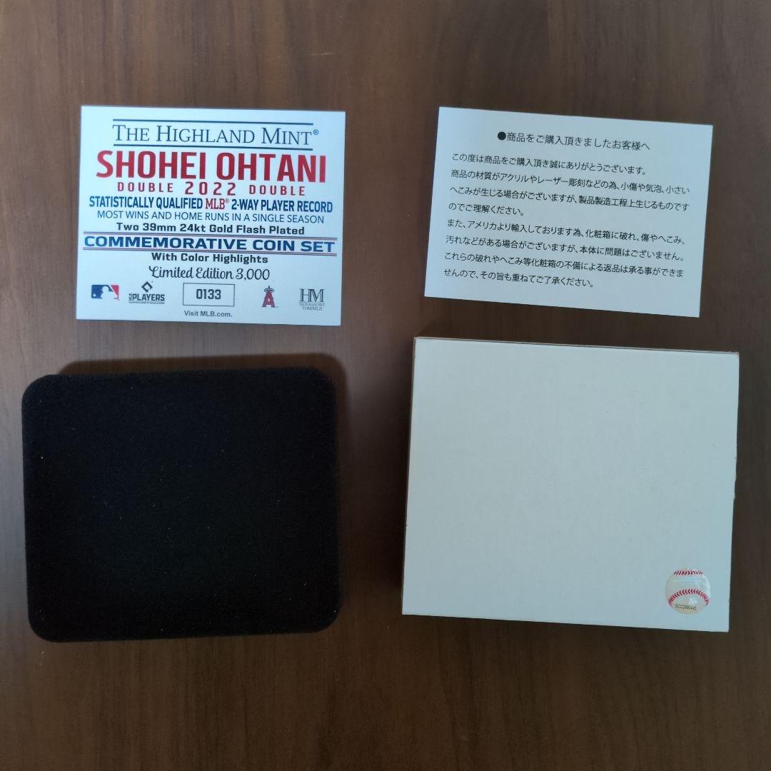 大谷翔平　2022年投打ダブル規定到達記念　ダブル　限定3000個 ゴールドコイン / 大谷翔平2022投打ダブル規定到達記念（※2023年3月