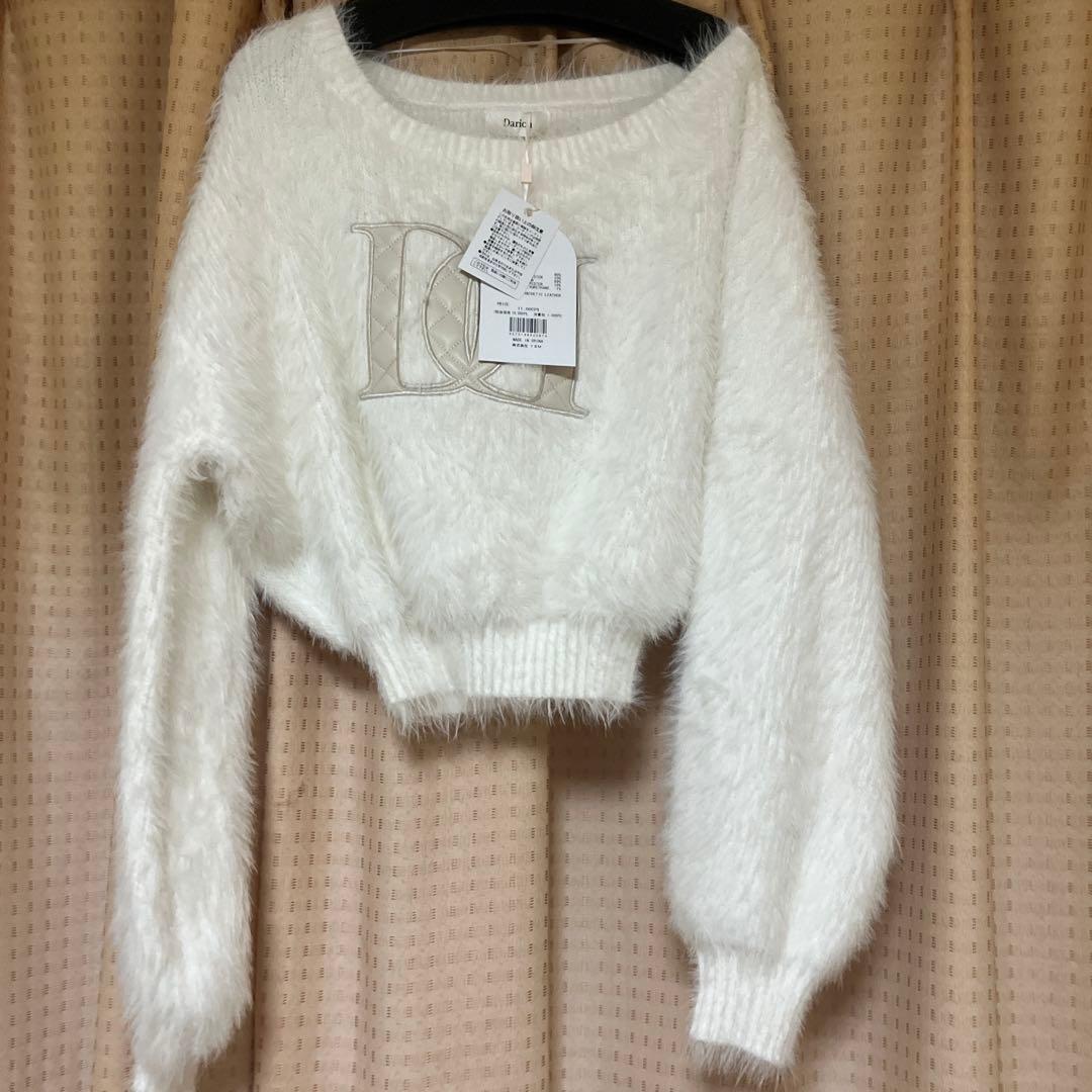 ダーリッチ darich♡新品タグ付DDロゴワンショルニットトップス