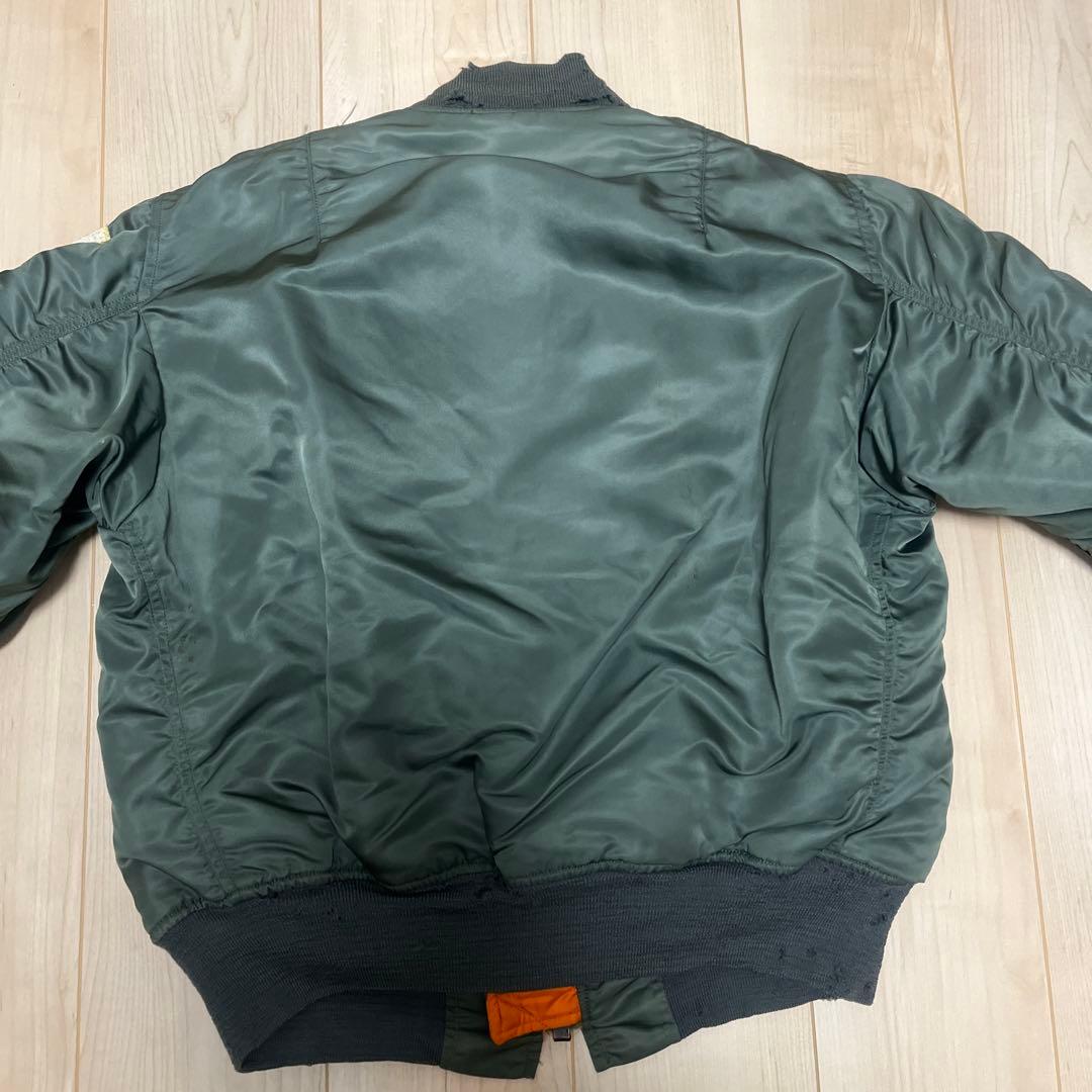 実物80年 MA-1 オリジナル ALPHA INDUSTRIES INC社製 - メルカリ