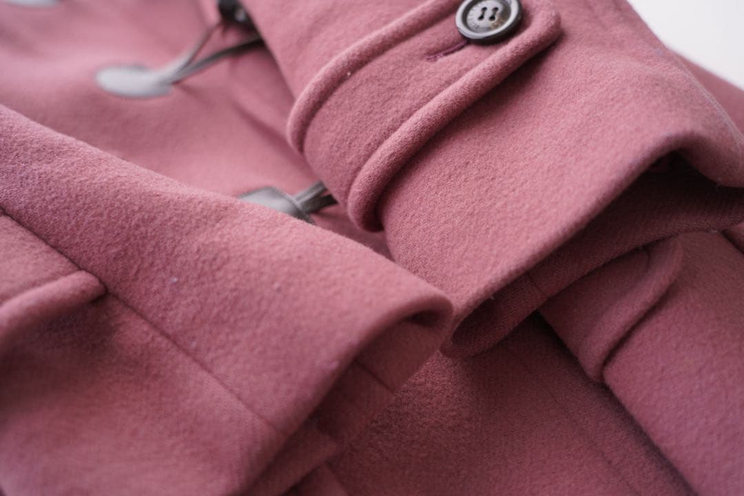 ブルーレーベル エアリーメルトンロングダッフルコート ピンク - メルカリ