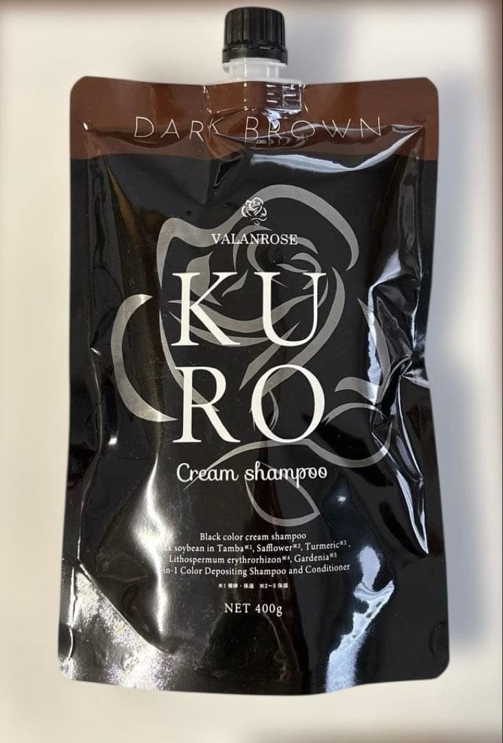 VALANROSE KURO ダークブラウン 400g クリームシャンプー - メルカリ