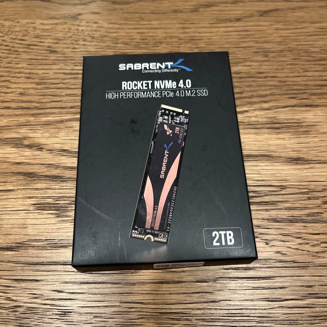 SABRENT Rocket 2TB NVME SSD最大5500MB/秒 SABRENT Rocket 2TB NVME SSD最大5500MB/秒 Rocket NVMe 4.0 SSD - Sabrent