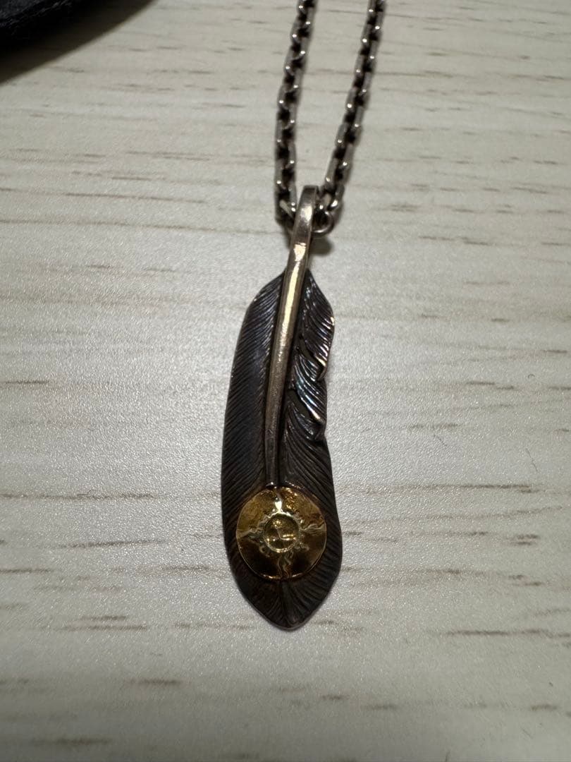 フェザーネックレス BFF ブランド フェザーネックレス メンズ シルバー925 ゴールド