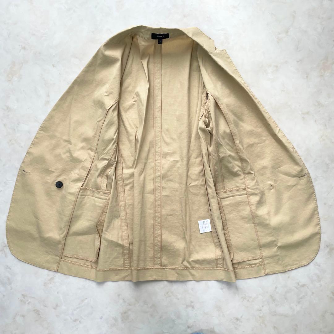 theory パンツスーツ セットアップ リネン混 S ダブル - メルカリ